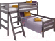 Двухъярусная кровать детская Мебельград Соня вариант 8 (массив сосны лаванда) - 
