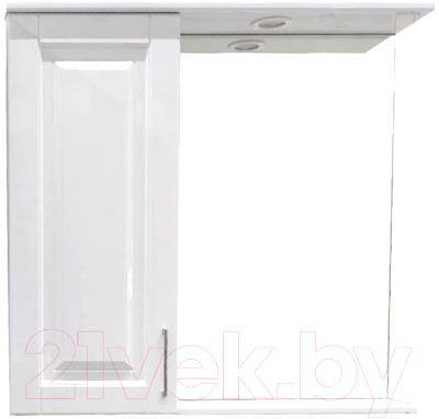 Шкаф с зеркалом для ванной Garda Alba-3/L (85) (подвесной)