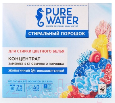 Стиральный порошок Mi&Ko Pure Water для стирки цветного белья (800г)