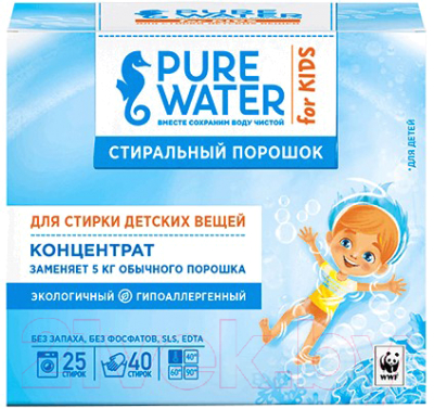 Стиральный порошок Mi&Ko Pure Water для детского белья (800г)