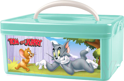 Ящик для хранения Пластишка Том и Джерри 433213509 (зеленый)