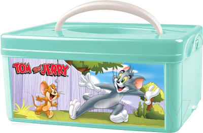 Ящик для хранения Пластишка Том и Джерри 433213509 (зеленый)