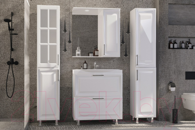 Шкаф для ванной Garda Alba-24/1/R (40) / Шн_ВФ6_1дв_378 (R) (подвесной)