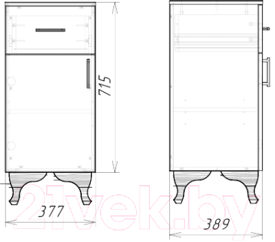 Тумба для ванной Garda Keln-29/L (40)