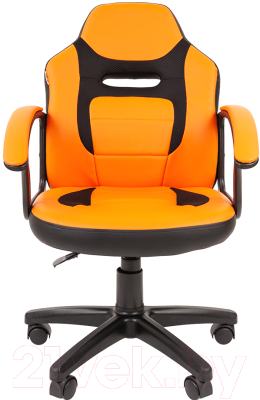 Кресло детское Chairman Kids 110 (экопремиум, черный/оранжевый)