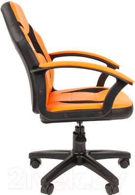 Кресло детское Chairman Kids 110 (экопремиум, черный/оранжевый)
