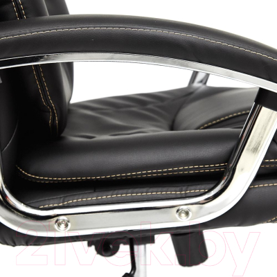 Кресло офисное Tetchair Softy Lux кожзам (черный)