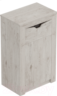 Тумба Мебельград Соренто с дверцей и ящиком (дуб бонифаций/кофе структурный матовый)