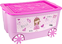 Ящик для хранения Эльфпласт KidsBox EP449 (розовый) - 