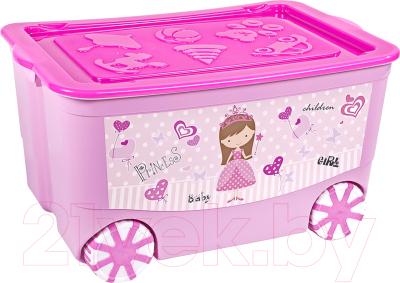 Контейнер для хранения Эльфпласт KidsBox EP449 (розовый)