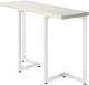 Обеденный стол Millwood Арлен 1 38-76x110x76 (дуб белый Craft/металл белый) - 