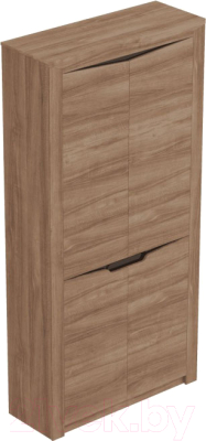 Шкаф Мебельград Соренто 2-х дверный 107x38.5x210 (дуб стирлинг/кофе структурный матовый)