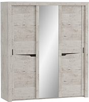Шкаф Мебельград Соренто с раздвижными дверями 194x62x220 (дуб бонифаций/кофе структурный матовый) - 