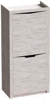 Шкаф Мебельград Соренто 2-х дверный 106.5x54.5x220 (дуб бонифаций/кофе структурный матовый)