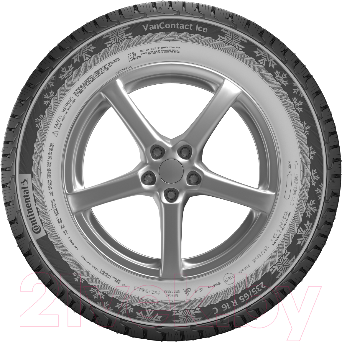 Зимняя легкогрузовая шина Continental VanContact Ice 215/60R17C 109/107R