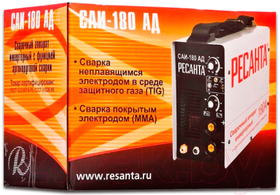 Инвертор сварочный Ресанта САИ-180-АД (65/16)