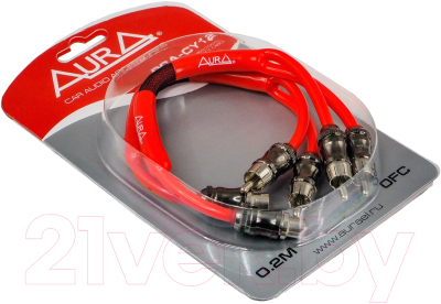 Межблочный кабель для автоакустики AURA RCA-CY12