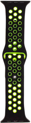Ремешок для умных часов Evolution Sport Plus AW44-SP01 для Watch 42/44mm (Black/Fluorescent Green)