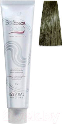Крем-краска для волос Kaaral Baco Hydrolyzed Silk 6.10 (60мл, темно-пепельный блонд)