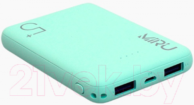 Портативное зарядное устройство Miru LP-3008 5000mAh (светло-зеленый)