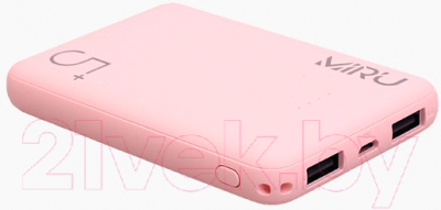 Портативное зарядное устройство Miru LP-3007 5000mAh (розовый)