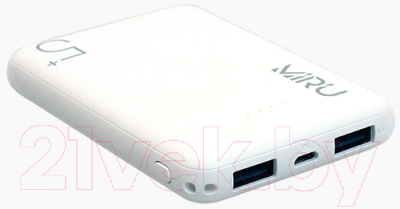 Портативное зарядное устройство Miru LP-3006 5000mAh (белый)