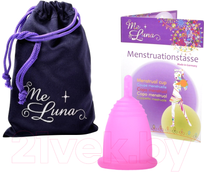 Менструальная чаша Me Luna Sport Stem L Fuchsia / MLSSF