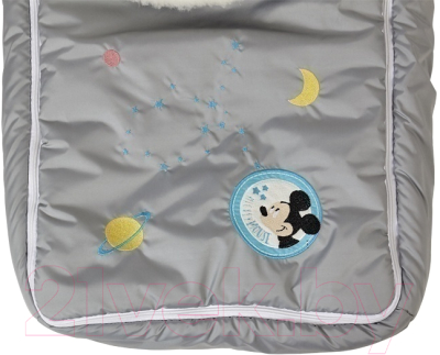 Конверт детский Polini Kids Disney Baby Микки Маус зимний (серый)