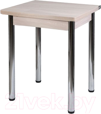 Обеденный стол FORT Ломберный 600 58-116x58x75 (шимо светлый/хром)