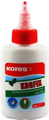 Клей ПВА Kores Korfix White Glue / 75861.01 (60мл)