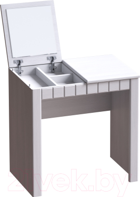 Туалетный столик с зеркалом Мебельград Прованс (бодега белая/платина премиум)