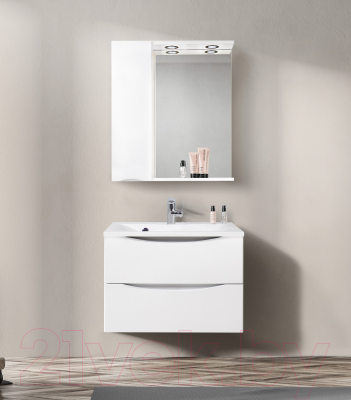 Шкаф с зеркалом для ванной BelBagno Marino-SPC-700/750-1A-BL-P-L