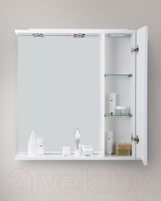 Шкаф с зеркалом для ванной BelBagno Marino-SPC-700/750-1A-BL-P-R