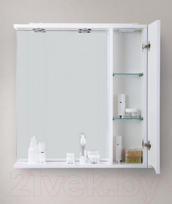 Шкаф с зеркалом для ванной BelBagno Marino-SPC-900/750-1A-BL-P-R