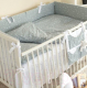 Комплект постельный для новорожденных Martoo Comfy 4 / CM-4- GR/WT-ST (белый/серый, звезды) - 