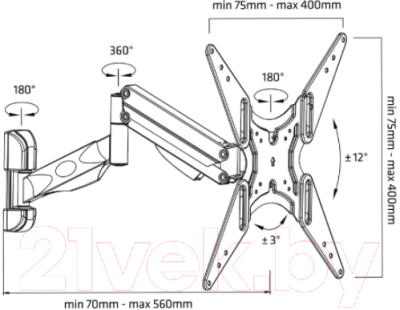 Кронштейн для телевизора Maclean MC-784