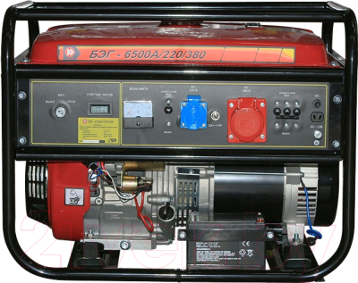 Бензиновый генератор Калибр БЭГ-6500А/220/380 (30121)