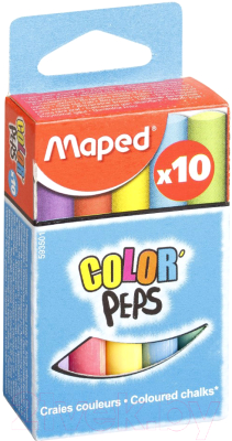 Набор мела канцелярского Maped Color Peps / 593501 (10шт)