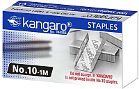 Скобы канцелярские Kangaro №10 1М (1000шт) - 