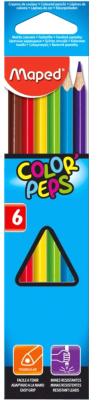 Набор цветных карандашей Maped Color Peps / 832002 (6шт)