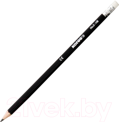 Простой карандаш Kores Grafitos HB 92300.02 (черный)