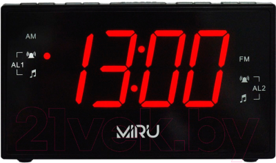 Радиочасы Miru CR-1030 (черный)