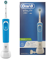 Электрическая зубная щетка Oral-B Vitality PRO CrossAction Blue D100.413.1 (80326310) - 