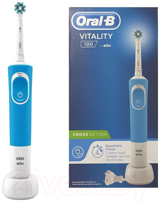 Электрическая зубная щетка Oral-B Vitality PRO CrossAction Blue D100.413.1 (80326310)