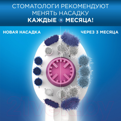 Электрическая зубная щетка Oral-B Vitality PRO CrossAction Blue D100.413.1 (80326310)