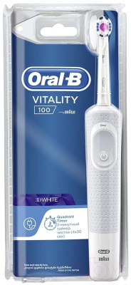 Электрическая зубная щетка Oral-B Vitality PRO 3D White D100.413.1 (80326311)