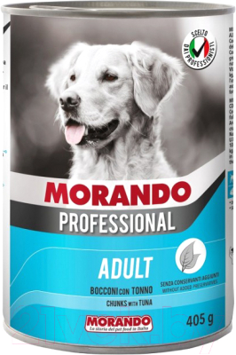 Влажный корм для собак Morando Professional Кусочки с мясом и рыбой и злаками / 09968 (405г)