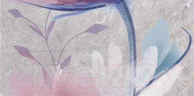 Элемент панно Нефрит-Керамика Барбадос / 04-01-1-18-05-06-1420-3 (600x300, серый)