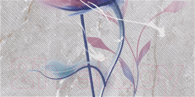 Элемент панно Нефрит-Керамика Барбадос / 04-01-1-18-05-06-1420-7 (600x300, серый)