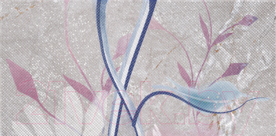 Элемент панно Нефрит-Керамика Барбадос / 04-01-1-18-05-06-1420-5 (600x300, серый)